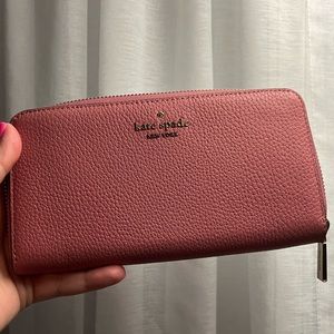 Kate Spade Leila Large Continental Wallet Pomegranate